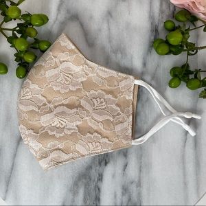 3/$20 Lace Cotton Triple Layer Handmade Face masks